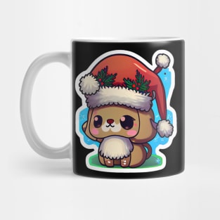 Cute Adorable Kawaii Chibi Christmas Puppy Mug